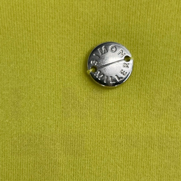 Simon Miller Stretch Kiwi Xema V-Neck Long Sleeve Dress Size Xs/small - Picture 7 of 12